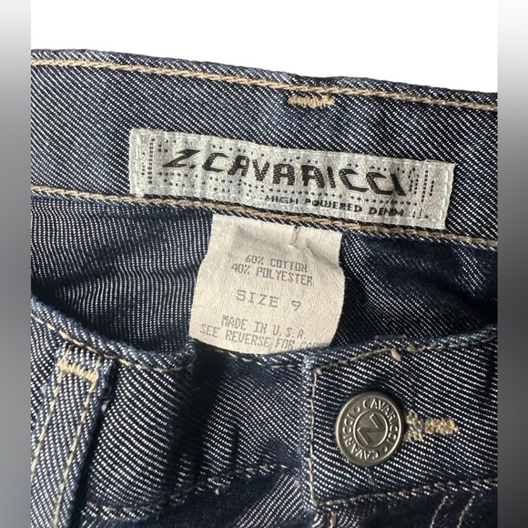 Z. Cavaricci Flare Contoured Waist Low Rise sz 9 Women’s Y2K Denim Made in USA - Picture 3 of 8
